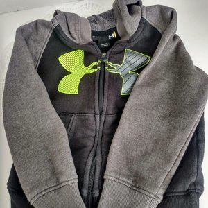 Under Armour toddler 3T Hoodie Black/grey/neon yellow